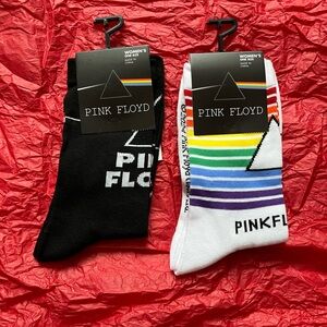 2 PINK FLOYD Official Licensed Woman’s Socks 6 - 9.5